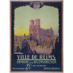 poster vintage reims