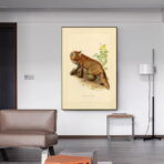 poster volpe vintage
