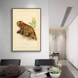 poster volpe vintage