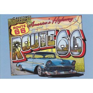 poster vintage della route 66