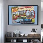 poster vintage della route 66