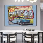 poster vintage della route 66