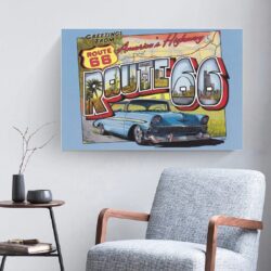 poster vintage della route 66