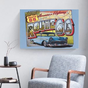 poster vintage della route 66