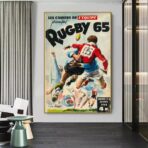 poster rugby vintage
