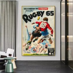 poster rugby vintage