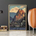 poster vintage saint etienne
