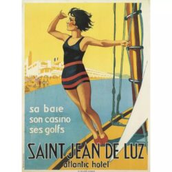 poster vintage saint jean de luz