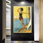 poster vintage saint jean de luz