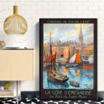 poster vintage saint malo
