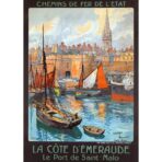 poster vintage saint malo