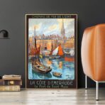 poster vintage saint malo