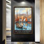 poster vintage saint malo