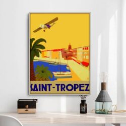 poster vintage saint tropez