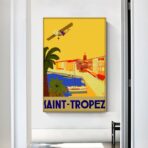 poster vintage saint tropez