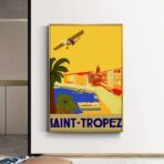 poster vintage saint tropez