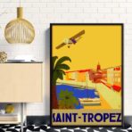 poster vintage saint tropez