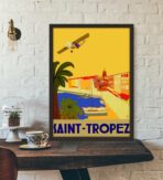poster vintage saint tropez
