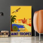 poster vintage saint tropez