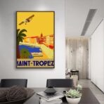 poster vintage saint tropez