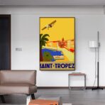 poster vintage saint tropez