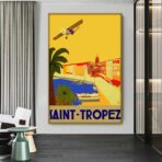 poster vintage saint tropez