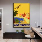 poster vintage saint tropez