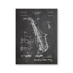 poster vintage sassofono