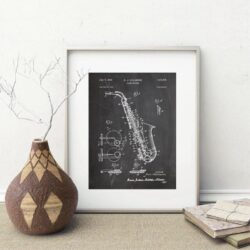poster vintage sassofono