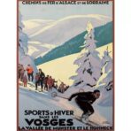 poster di sci vintage