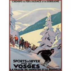 poster di sci vintage