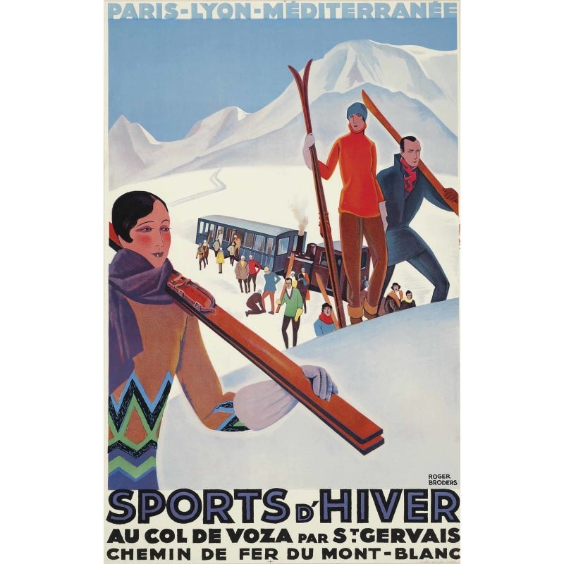 poster vintage di sport invernali poster vintage di sport invernali
