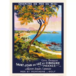 poster vintage st jean de luz
