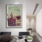poster vintage di una localita balneare