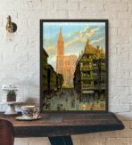 poster vintage strasburgo