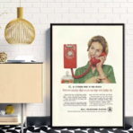 poster telefono vintage