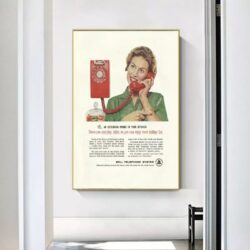poster telefono vintage