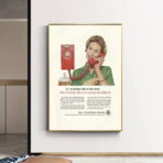 poster telefono vintage