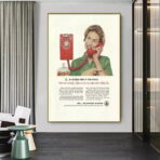 poster telefono vintage