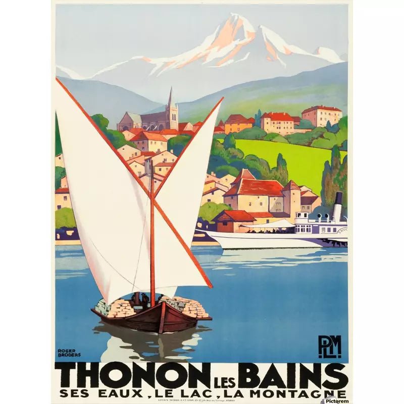 poster vintage thonon poster vintage thonon