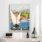 poster vintage thonon