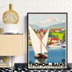 poster vintage thonon