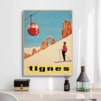 poster vintage tignes