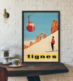 poster vintage tignes