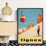 poster vintage tignes