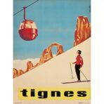 poster vintage tignes