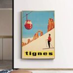 poster vintage tignes