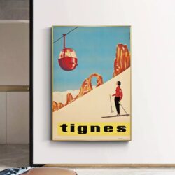 poster vintage tignes