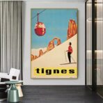 poster vintage tignes