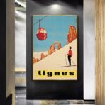 poster vintage tignes